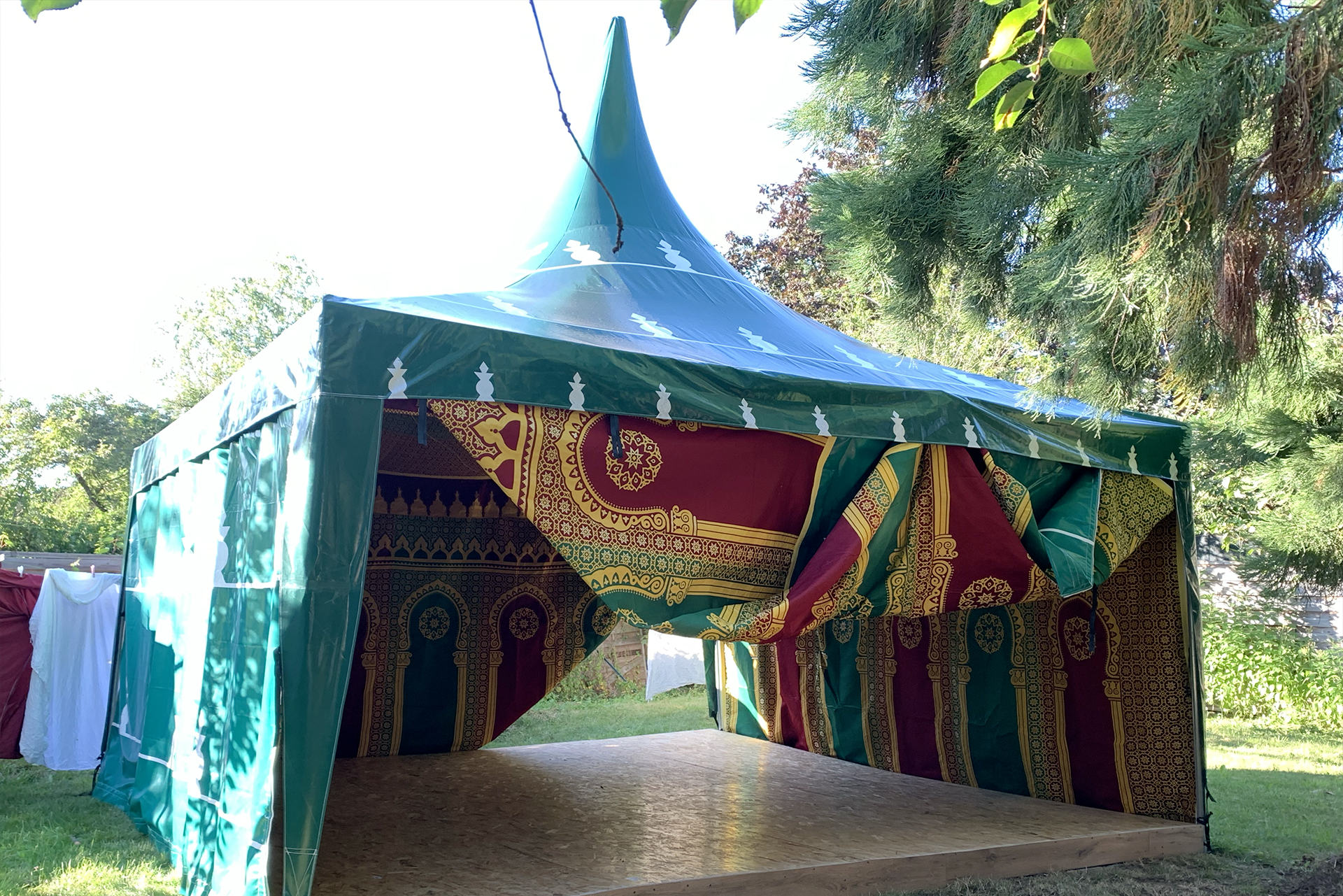 Installation de chapiteau