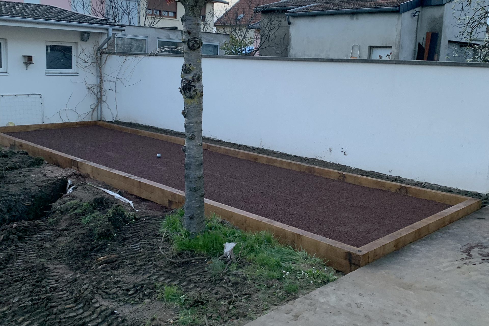 Création d'un terrain de pétanque